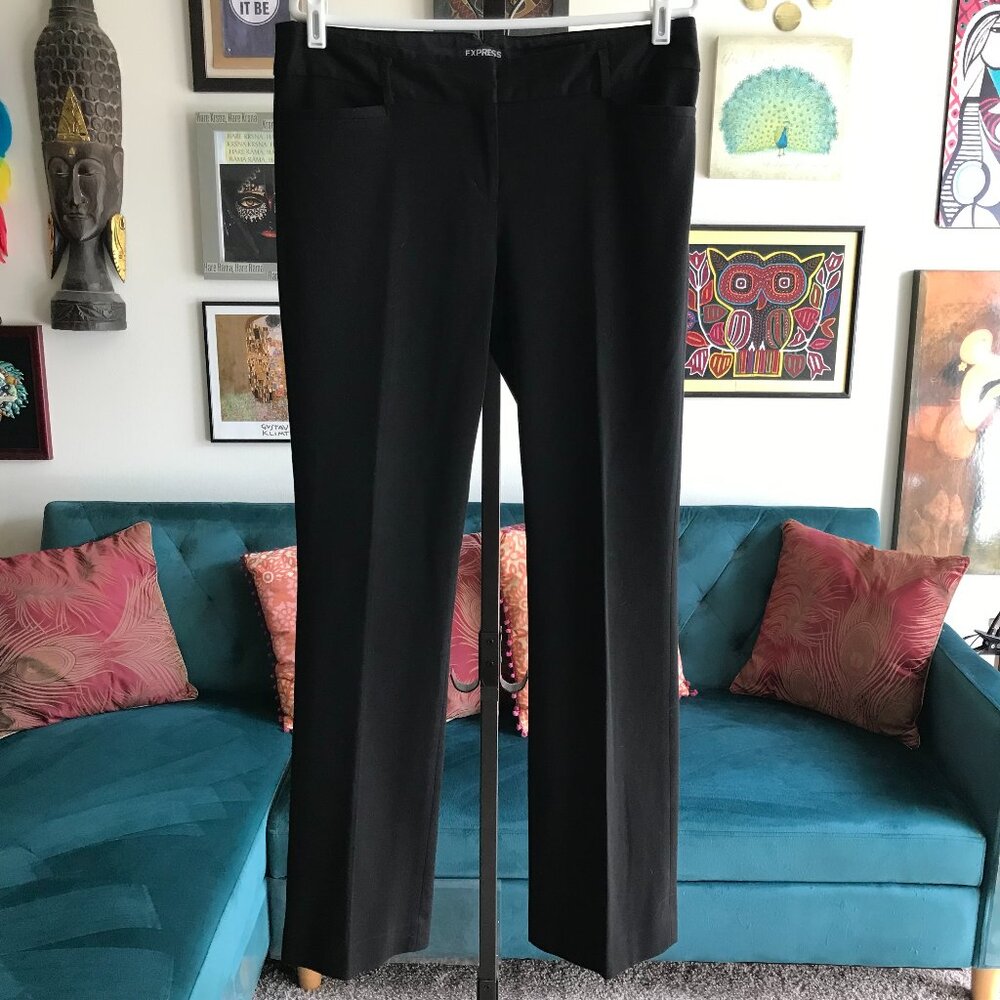 Express Columnist Size 10r Stretch Black Columnis… - image 1